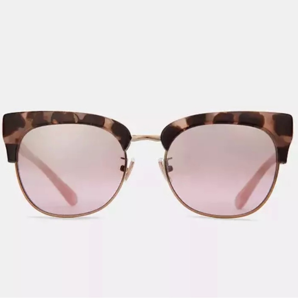 Coach Brown and Pink Cat-Eye Sunglasses